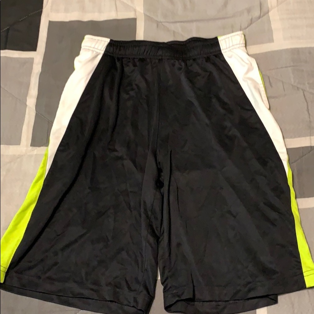 Black athletic shorts